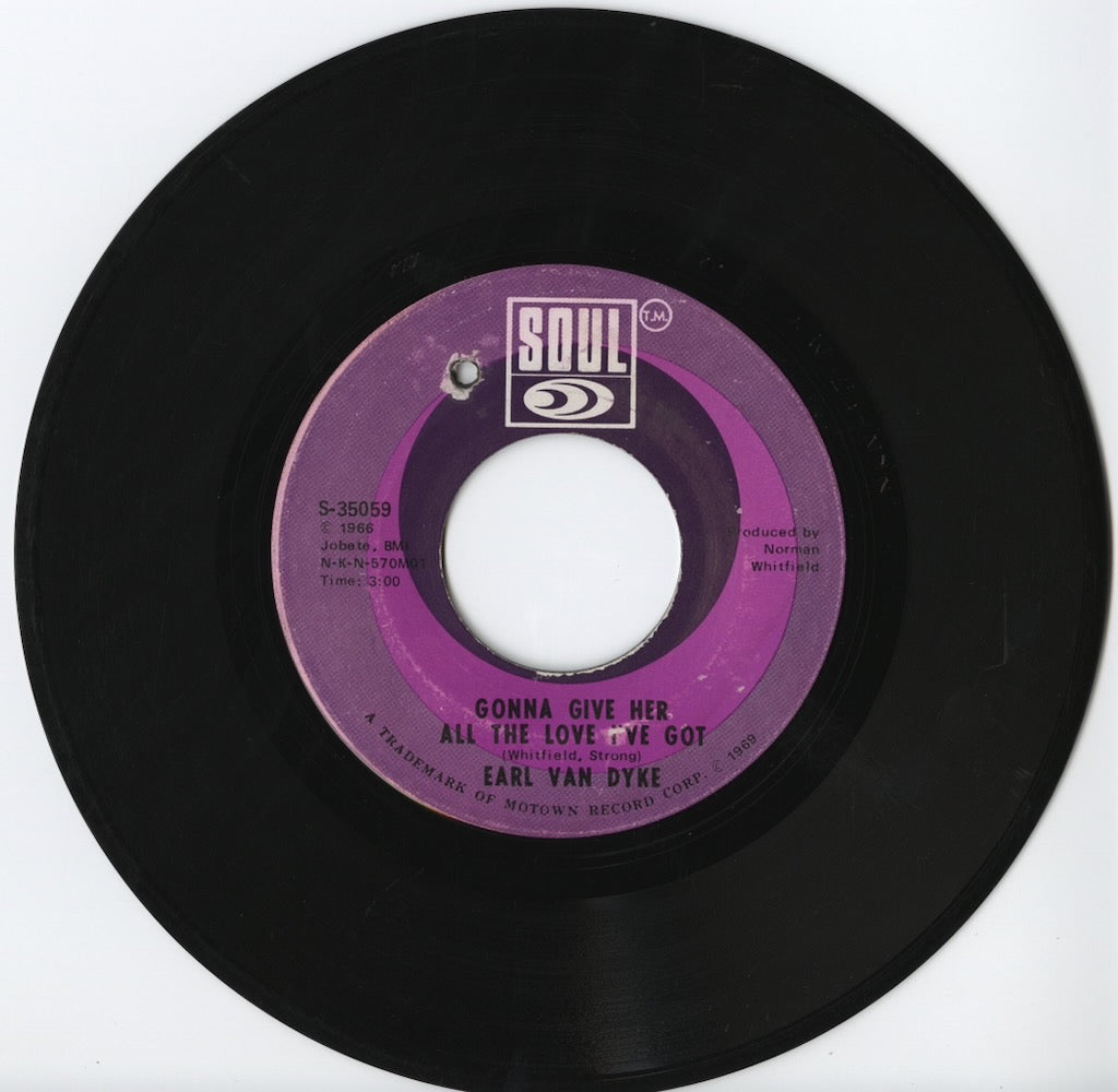 Earl Van Dyke / アール・ヴァン・ダイク / Gonna Give Her All The Love I've Got / Runaway Child, Running Wild -7 (S-35059)