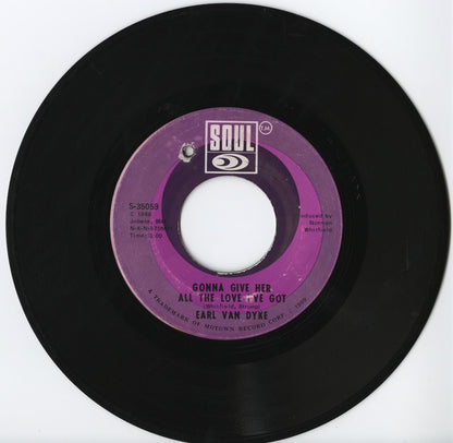 Earl Van Dyke / アール・ヴァン・ダイク / Gonna Give Her All The Love I've Got / Runaway Child, Running Wild -7 (S-35059)