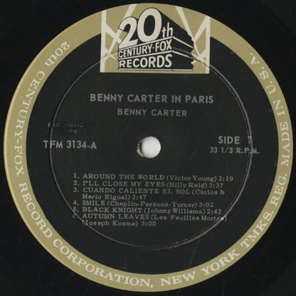 Benny Carter / ベニー・カーター / Benny Carter In Paris (TFM 3134)