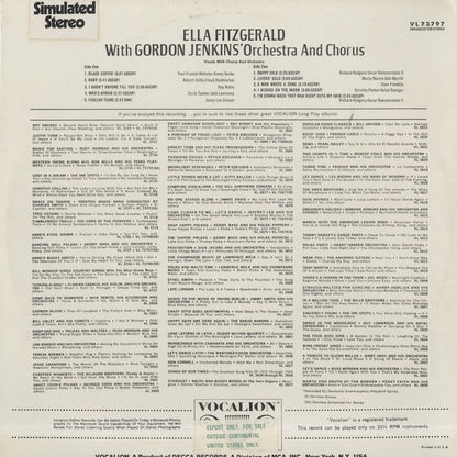 Ella Fitzgerald / エラ・フィッツジェラルド / With Gordon Jenkins' Orchestra And Chorus (VL 73797)