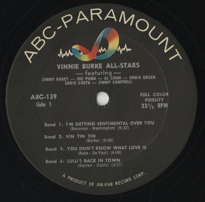 Vinnie Burke / ヴィニー・バーク / The Vinnie Burke All-Stars (ABC 139)