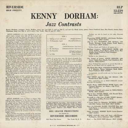 Kenny Dorham / ケニー・ドーハム / Jazz Contrasts (SMJ-6075M)