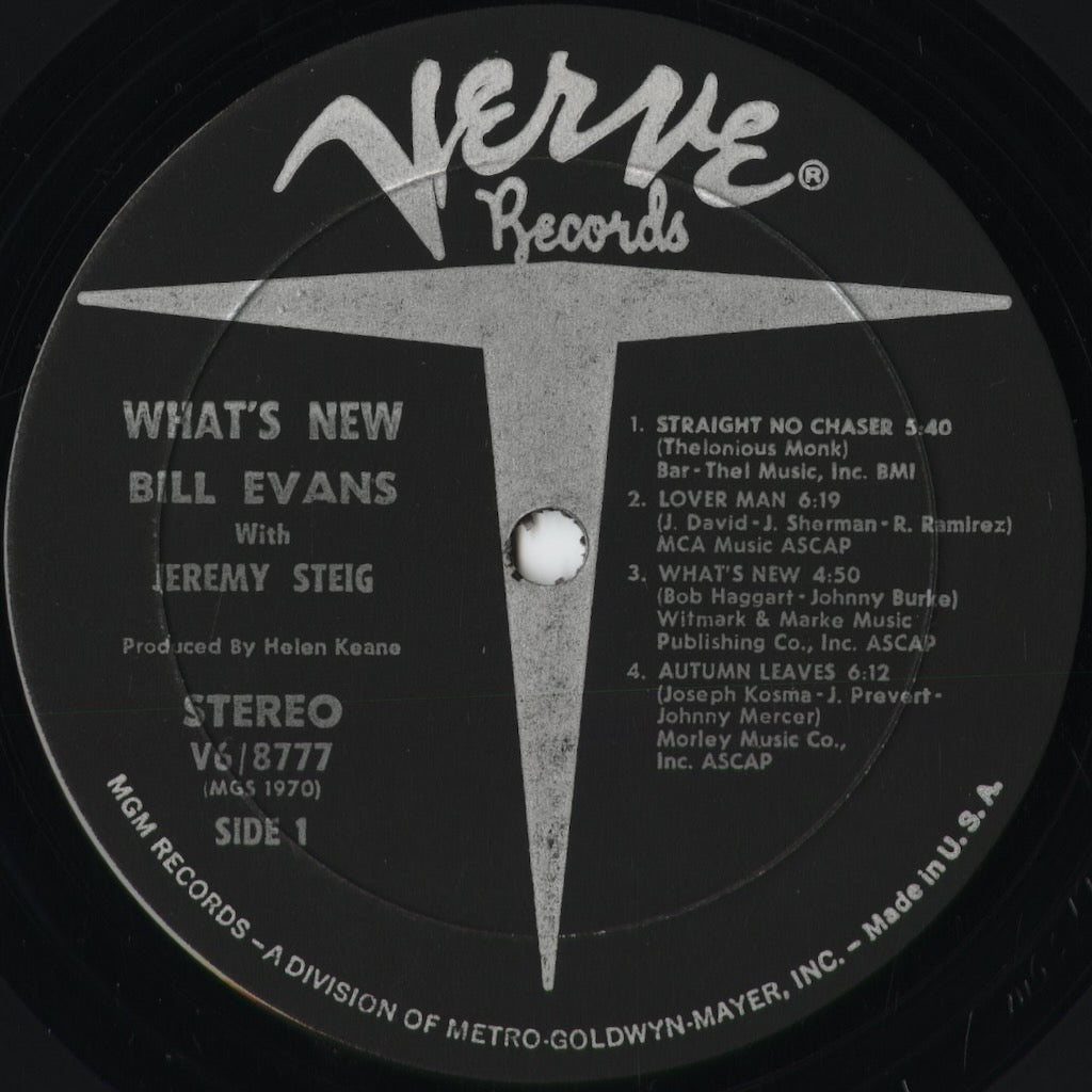 Bill Evans - What’s New (V6-8777) 1969 US Verve｜中古LP