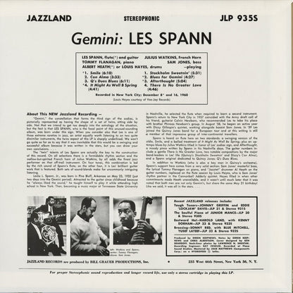 Les Spann - Gemini (WWLJ-7073) 1994 JPN Jazzland / Wave Jazz Classics｜中古LP