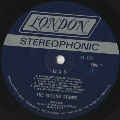 Rolling Stones / ローリング・ストーンズ / 12 X 5 (PS 402)