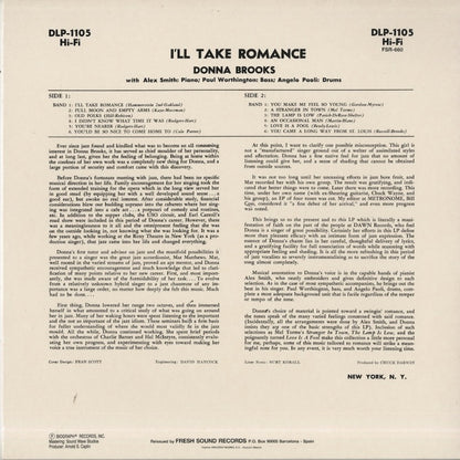 Donna Brooks / ドナ・ブルックス / I'll Take Romance (FSR-660)