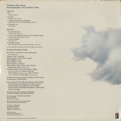 Rance Allen - Straight From The Heart (STX-4109) LP 1978 US STAX｜中古LP