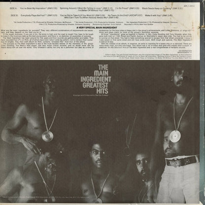 The Main Ingredient - Greatest Hits (APL1-0314) 1973 US RCA Victor｜中古LP