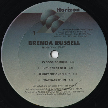 Brenda Russell - Brenda Russell (SP-739) 1979 US Horizon｜中古LP