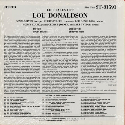 Lou Donaldson - Lou Takes Off (BLP 1591) 1984 JPN Blue Note｜中古LP