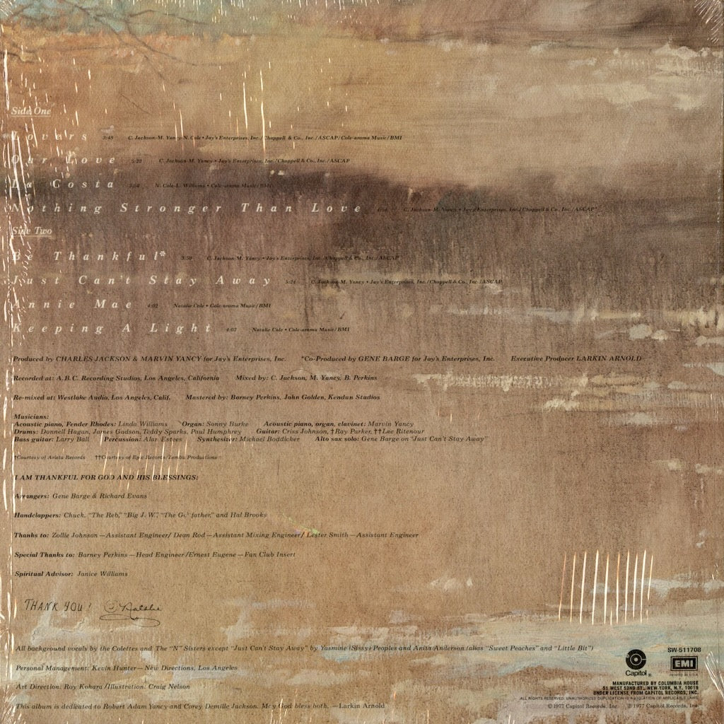 Natalie Cole – Thankful (SW-511708) 1977 US Capitol Club Edition | 中古LP
