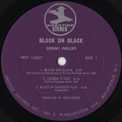 Sonny Phillips – Black On Black! (PRST 10007) LP 1971 US Prestige | 中古LP