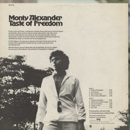 Monty Alexander / モンティ・アレキサンダー / Taste Of Freedom (SE 4736)