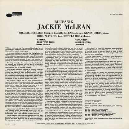 Jackie McLean / ジャッキー・マクリーン / Bluesnik (GXK-8219)