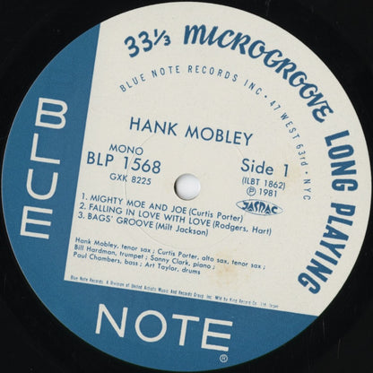 Hank Mobley - Hank Mobley (GXK-8225) 1981 JPN Blue Note / キングレコード｜中古LP