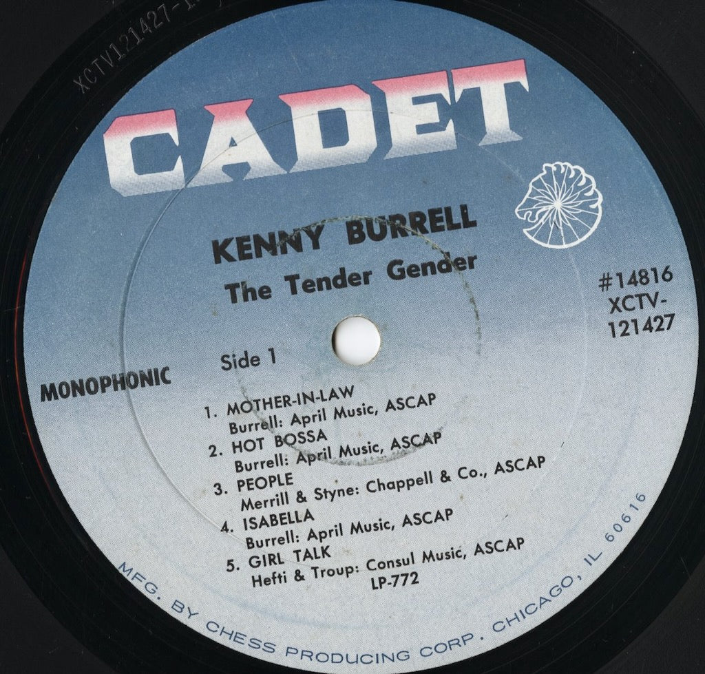 Kenny Burrell – The Tender Gender (LP-772) LP 1966 US Cadet｜中古LP