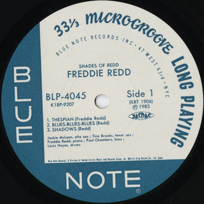 Freddie Redd - Shades Of Redd (K18P 9207) 1983 JPN Blue Note｜中古LP