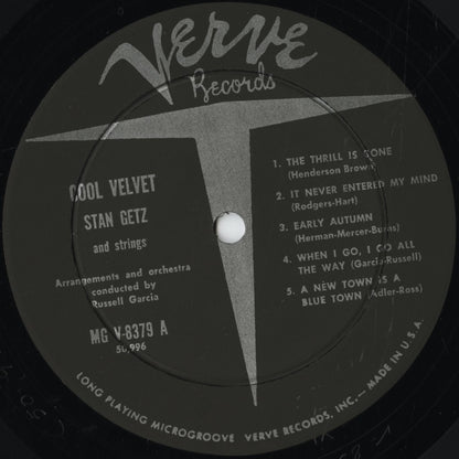Stan Getz / スタン・ゲッツ / Cool Velvet (MG V-8379)