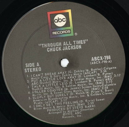 Chuck Jackson - Through All Times (ABCX-798) 1973 US ABC Records｜中古LP