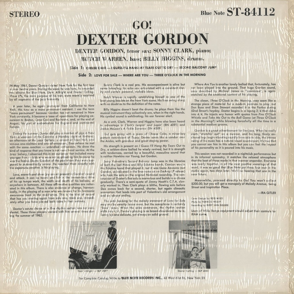 Dexter Gordon / デクスター・ゴードン / Go! (BST-84112)