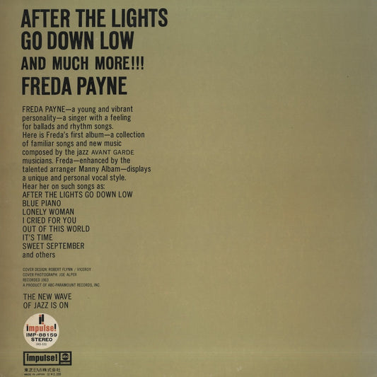 Freda Payne - After The Lights Go Down Low And Much More!!! (IMP-88159) LP 1963/1974 JPN Impulse｜中古LP