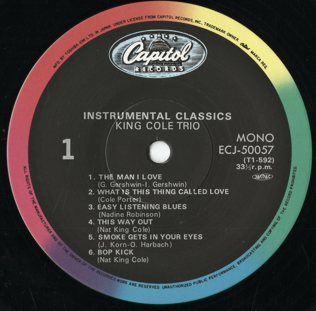 The King Cole Trio - Vocal Classics (ECJ-50057) 1980 JPN Capitol｜中古LP