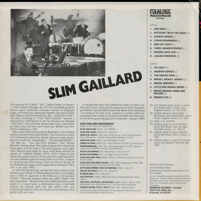 Slim Gaillard – Cement Mixer Put-Ti Put-Ti (9038) LP 1984 US Folklyric | 中古LP