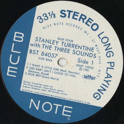Stanley Turrentine with The Three Sounds / スタンリー・タレンタイン / Blue Hour (GXK 8226)