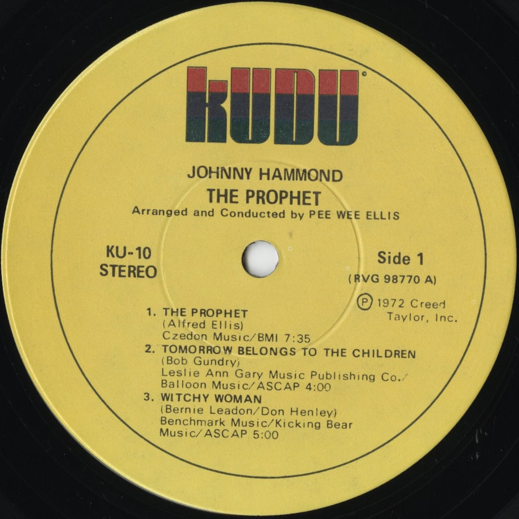 Johnny Hammond – The Prophet (KU-10) LP 1972 US KUDU | 中古LP