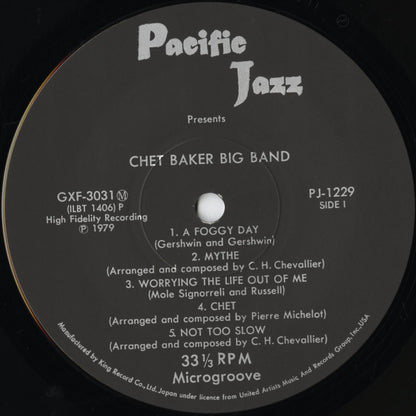 Chet Baker / チェット・ベイカー / Chet Baker Big Band (GXF-3031M)