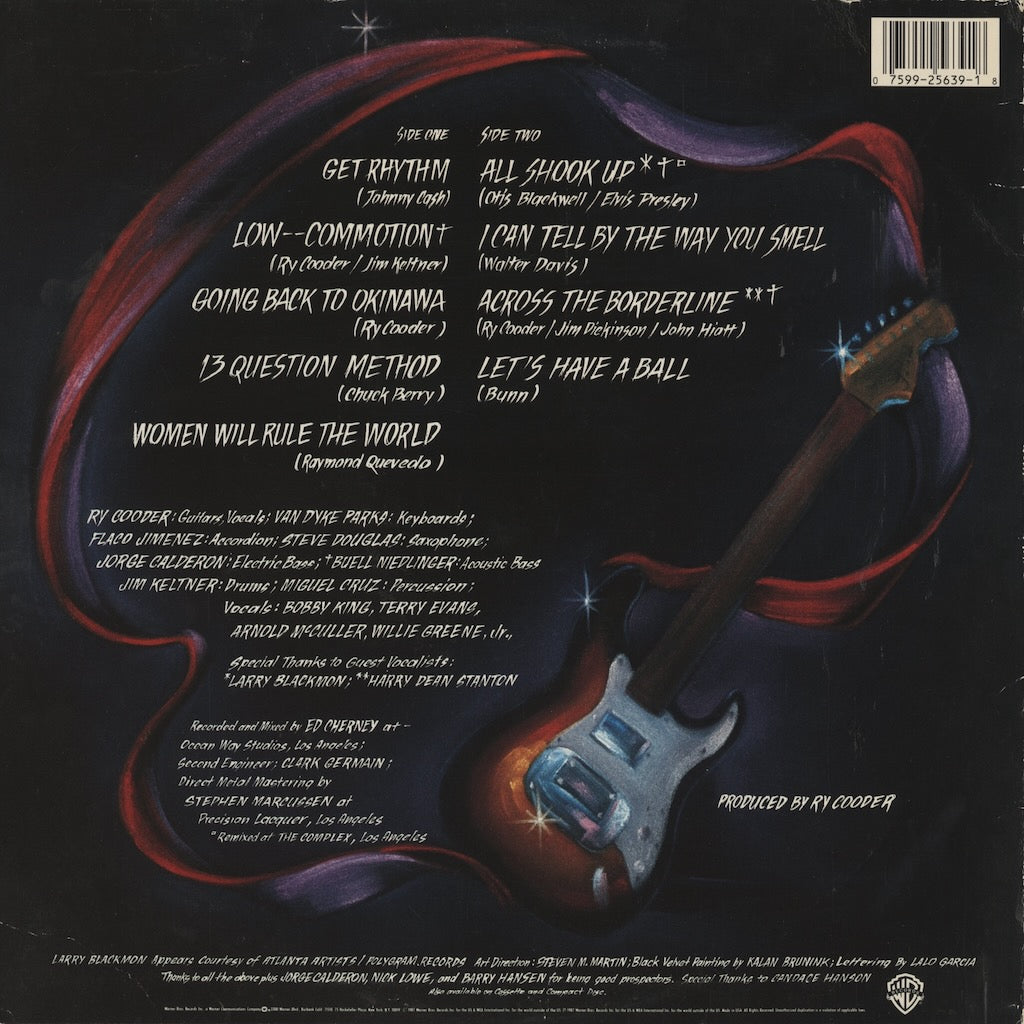 Ry Cooder - Get Rhythm (25639-1) LP 1987 US Warner Bros.