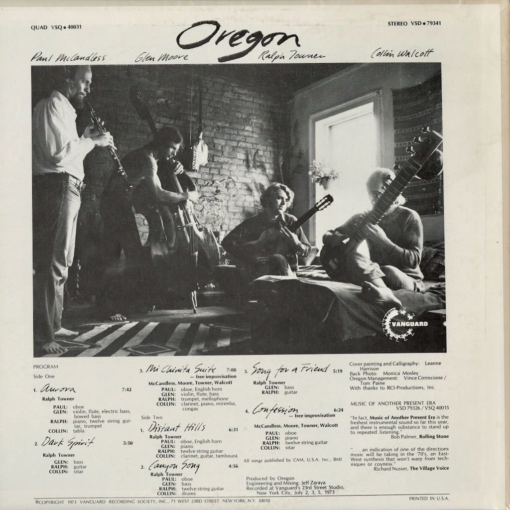 Oregon - Distant Hills (VSD-79341) 1973 US Vanguard｜中古LP