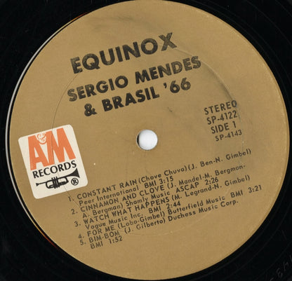 Sergio Mendes - Equinox (SP 4122) 1967 US A&M｜中古LP