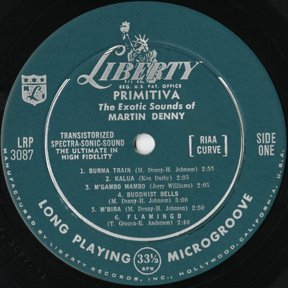 Martin Denny - Primitiva (LRP 3087) 1958 US Liberty MONO｜中古LP