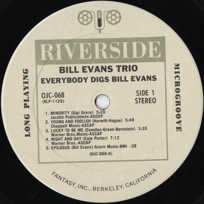 Bill Evans / ビル・エヴァンス / Everybody Digs (OJC-068)