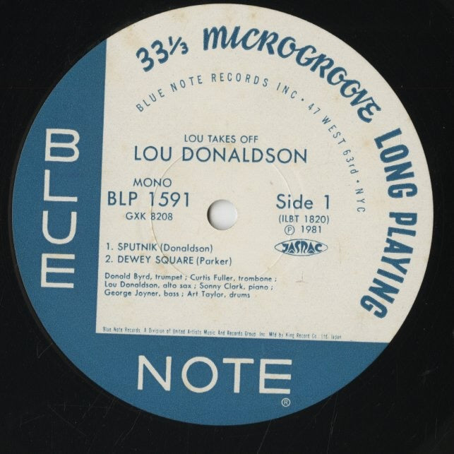Lou Donaldson / ルー・ドナルドソン / Lou Takes Off (GXK 8208)