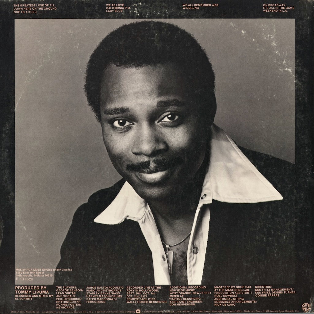 George Benson – Weekend In L.A. (2WB 3139) 1978 US Warner Bros. | 中古LP
