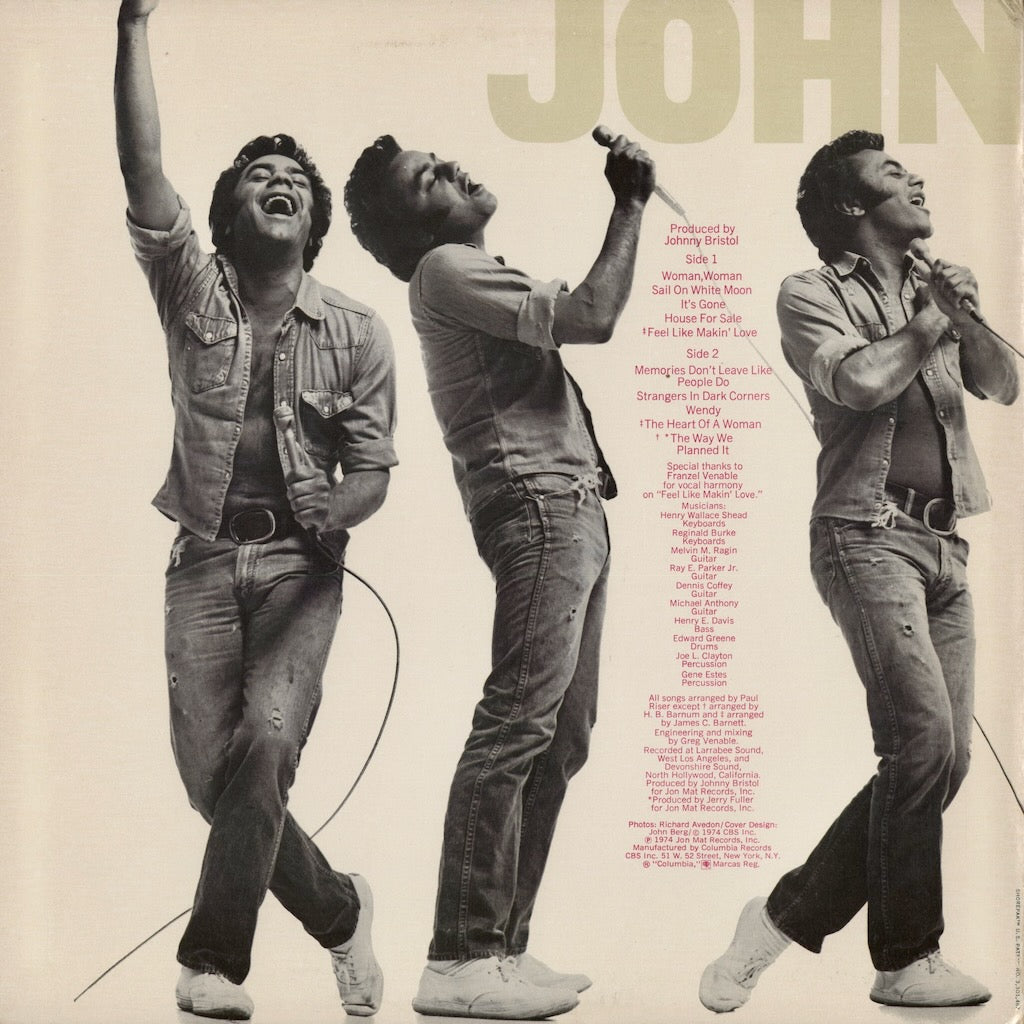 Johnny Mathis - The Heart Of Woman (KC 33251) 1974 US Columbia｜中古LP