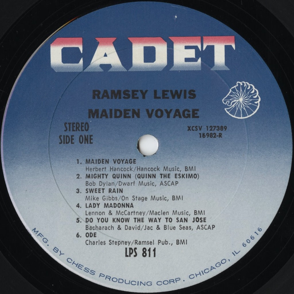 Ramsey Lewis – Maiden Voyage (LPS 811) LP 1968 US Cadet | 中古LP ラムゼイ・ルイス label