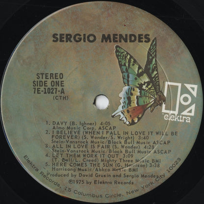 Sergio Mendes – Sergio Mendes (7E-1027) LP 1975 US Elektra | 中古LP