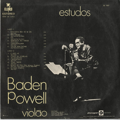 Baden Powell - Estudos (SE 1007) LP 1971 BRA Elenco｜中古LP
