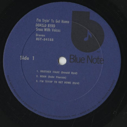 Donald Byrd / ドナルド・バード / I'm Tryin' To Get Home (BST-84188) 1973 US Blue Note - UA