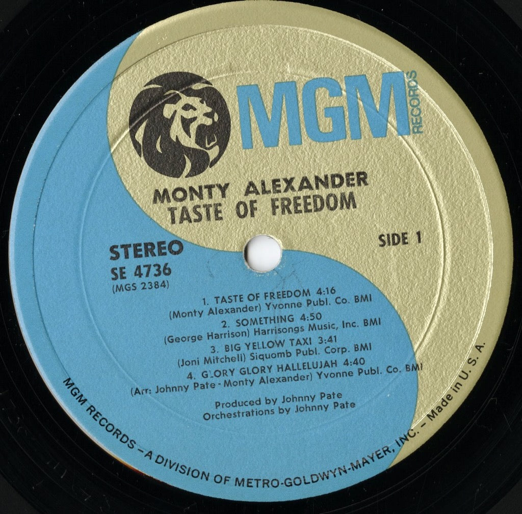 Monty Alexander / モンティ・アレキサンダー / Taste Of Freedom (SE 4736)