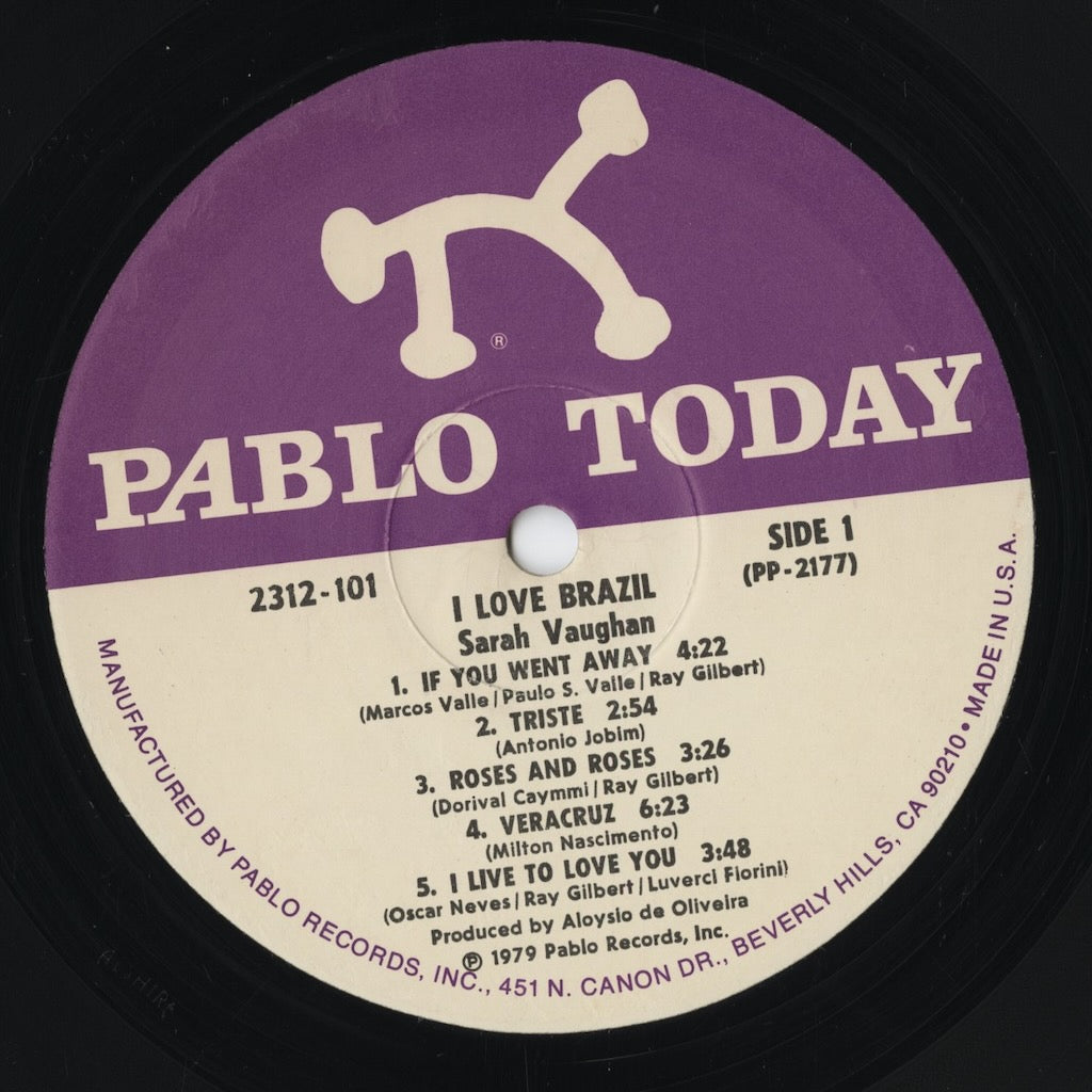 Sarah Vaughan – I Love Brazil! (2312-101) LP 1979 US Pablo | 中古LP