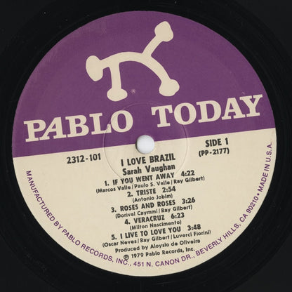 Sarah Vaughan – I Love Brazil! (2312-101) LP 1979 US Pablo | 中古LP