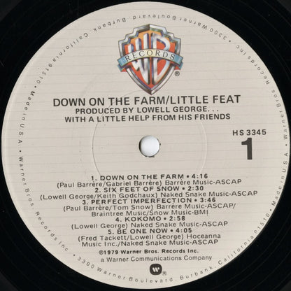 Little Feat – Down On The Farm (HS 3345) LP 1979 US Warner Bros. | 中古LP