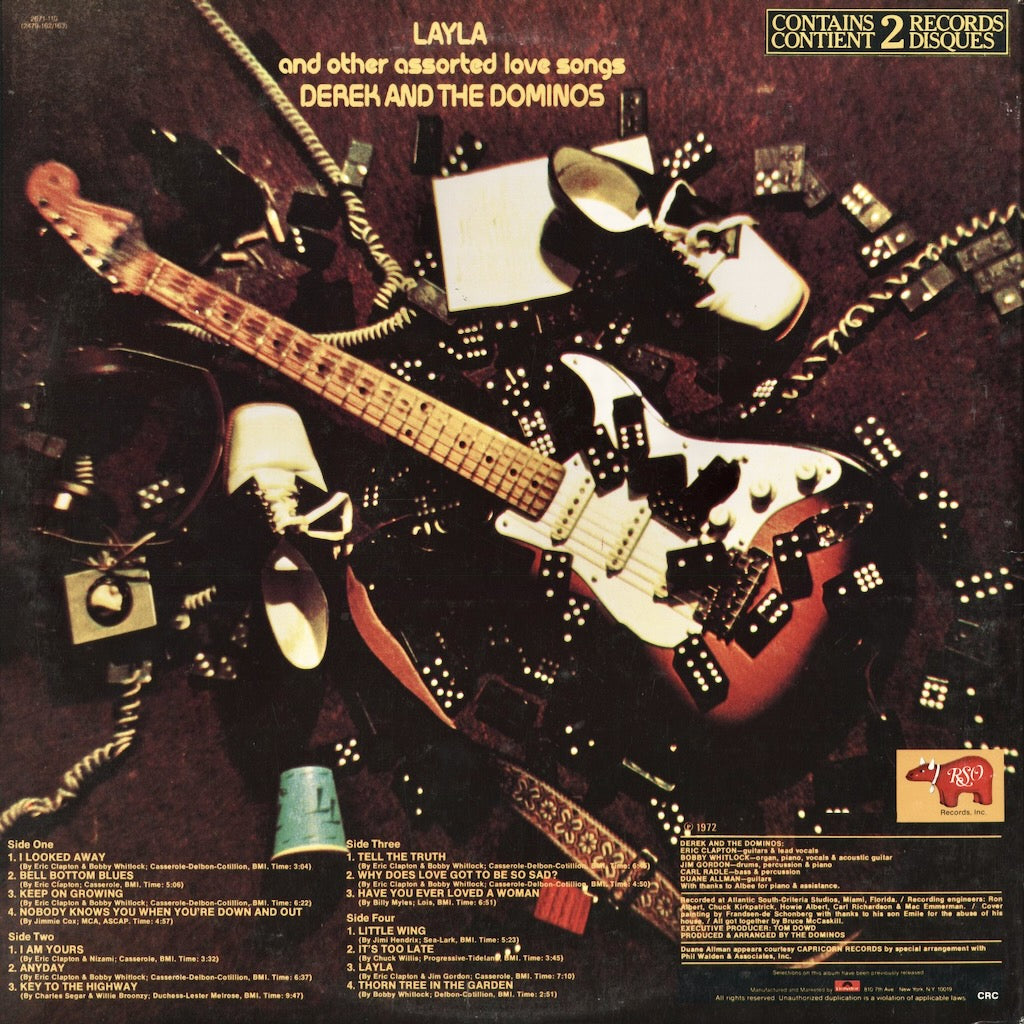 Derek & The Dominos - Layla And Other Assorted Love Songs (RS-2-3801) 1970's US RSO｜中古LP