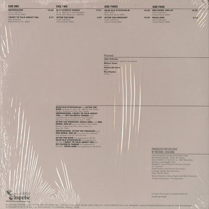 John Coltrane / The Mastery Of John Coltrane Vol. II: To The Beat Of A Different Drum (IZ 9346/2) 2LP 1978 US Impulse｜中古LP