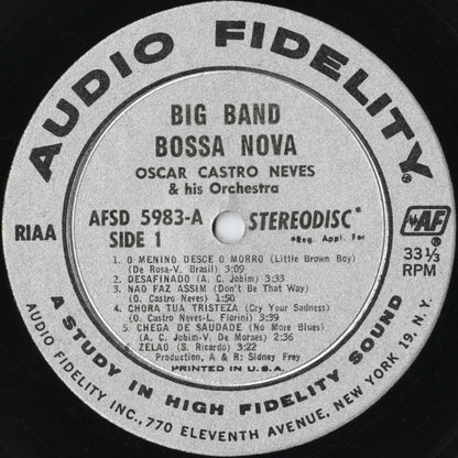 Oscar Castro-Neves & His Orchestra – Big Band Bossa Nova (AFSD5983) 1962 US Audio Fidelity | 中古LP