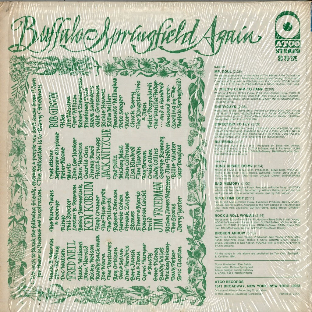 Buffalo Springfield - Again (SD 33-226) 1969 US ATCO｜中古LP